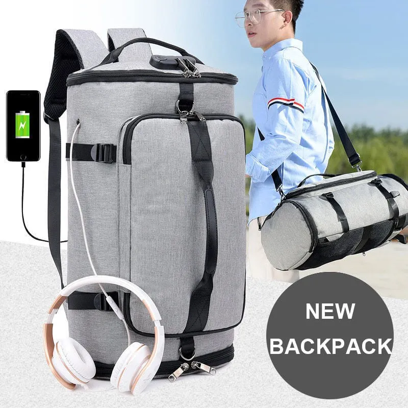 new style fashion large capacity outdoor traveling practical canvas backpack