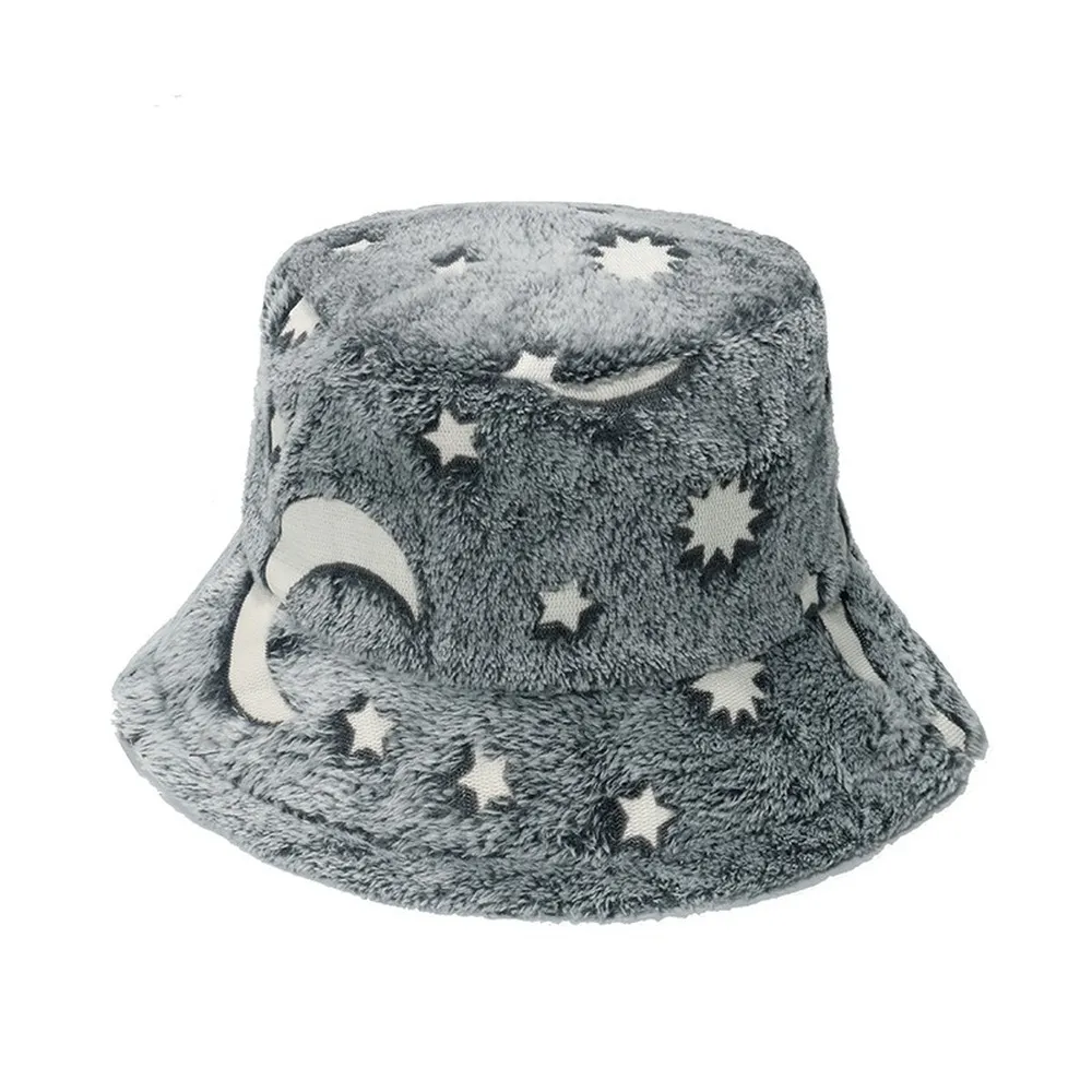 NEWBLOM Winter Stars Moon Unicorn Bucket Hat