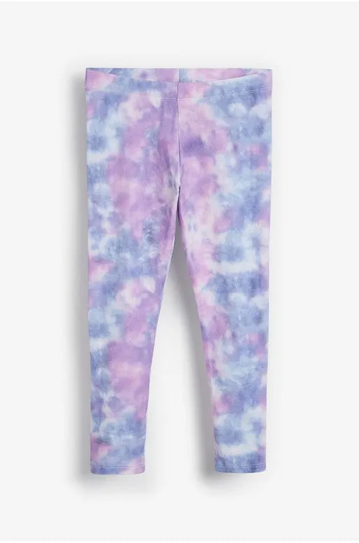 Next Blue Pink Tie Dye Younger Girls Leggings