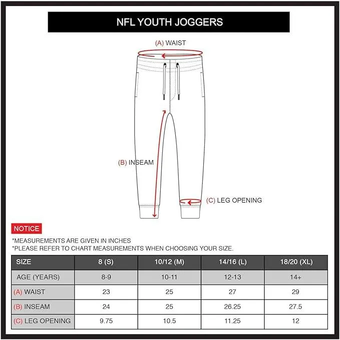 NFL Official Youth Super Soft Game Day Jogger Sweatpants|Las Vegas Raiders