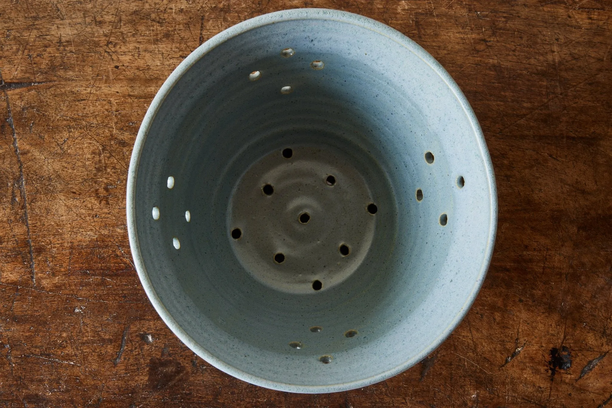 Nickey Kehoe, Ceramic Colander in Blue