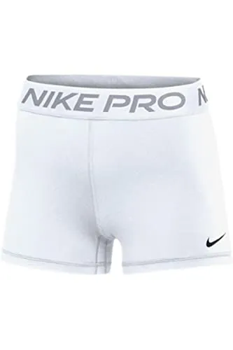 Nike Women's Pro 365 3 Inch White Shorts Large