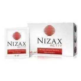 NIZAX Activ 20mg / g Shampoo 6ml x 6 sachets, ketoconazole, antifungal shampoo