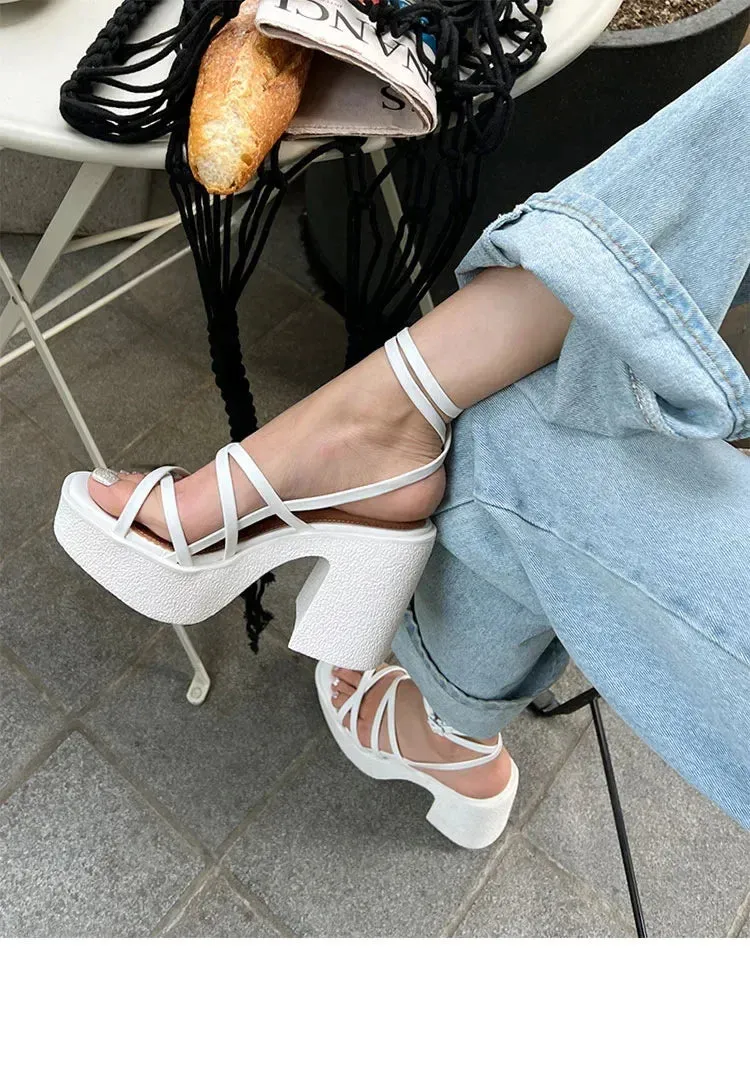 No Strings Attached Ankle Strap Heels