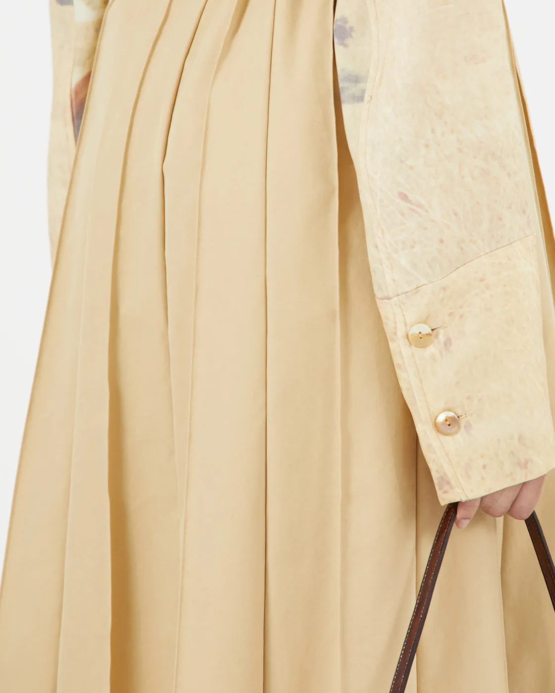 Noor Skirt Cotton Blend Tan