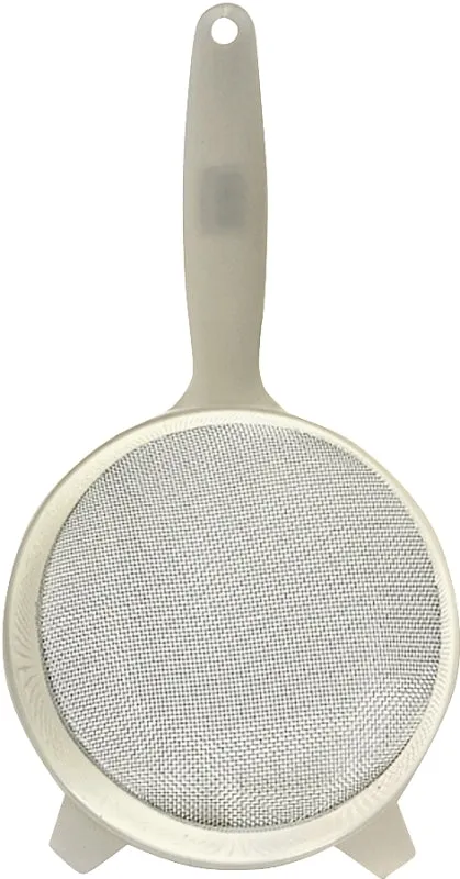 Norpro 2136 Strainer, Stainless Steel, 6 in Dia, Plastic Handle :EA: QUANTITY: 1