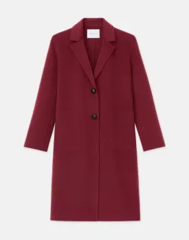 Notch Collar Two Button Coat