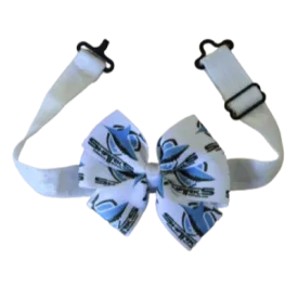 NRL Cronulla Sharks Bella Adjustable Bow Tie