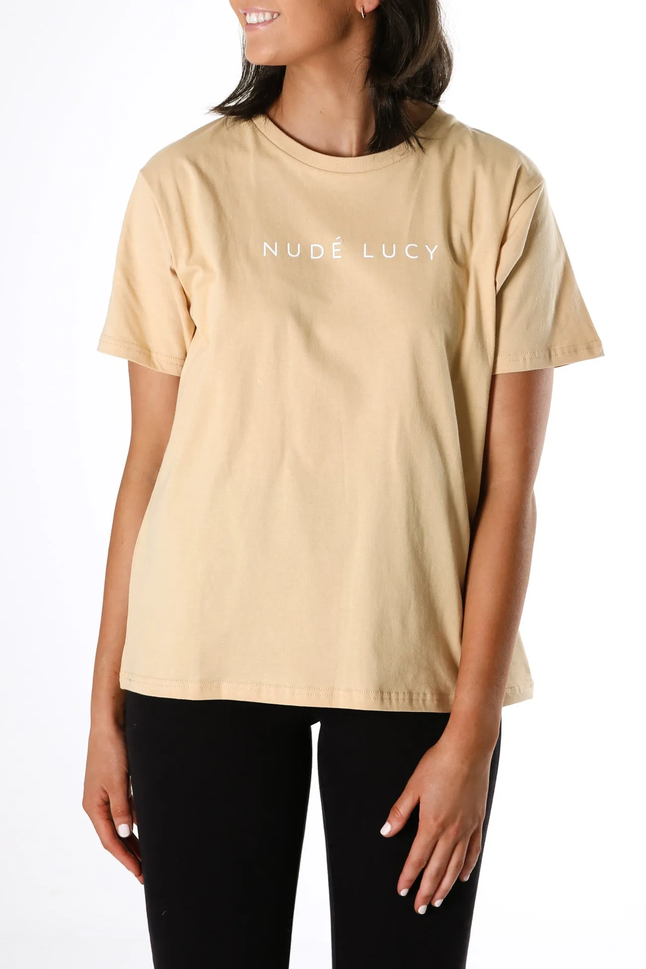 Nude Lucy Slogan Tee Honey