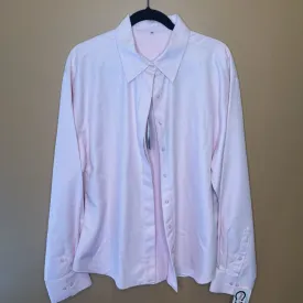 NWT SHIRT HEARTMEYERS PINK HERRINGBONE