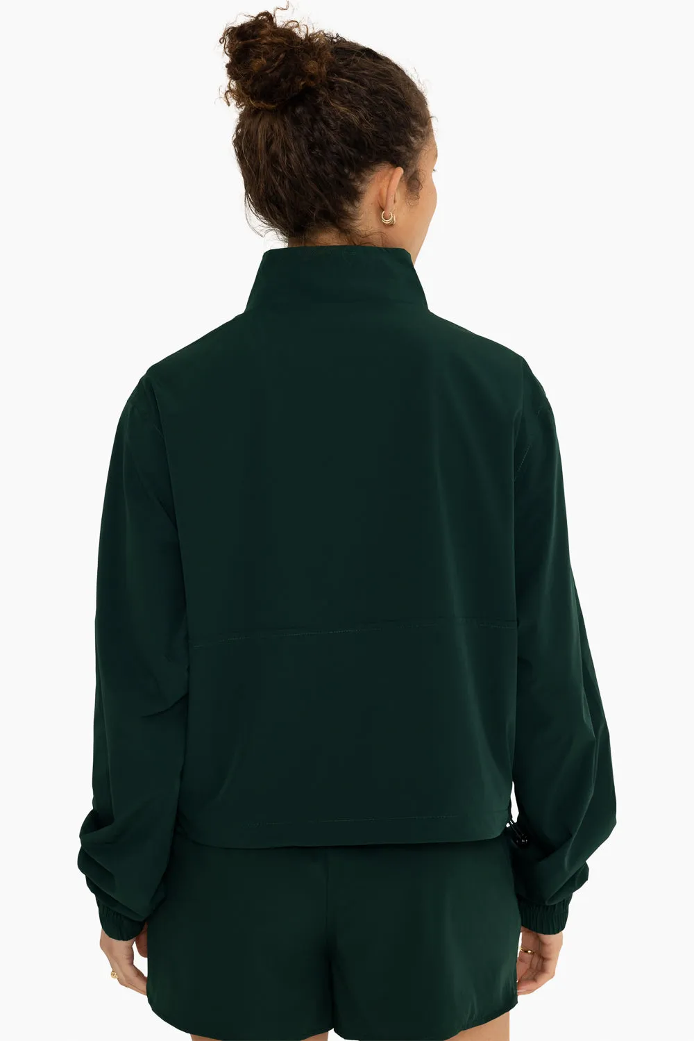 NYLON HALF ZIP WINDBREAKER - HIDEAWAY