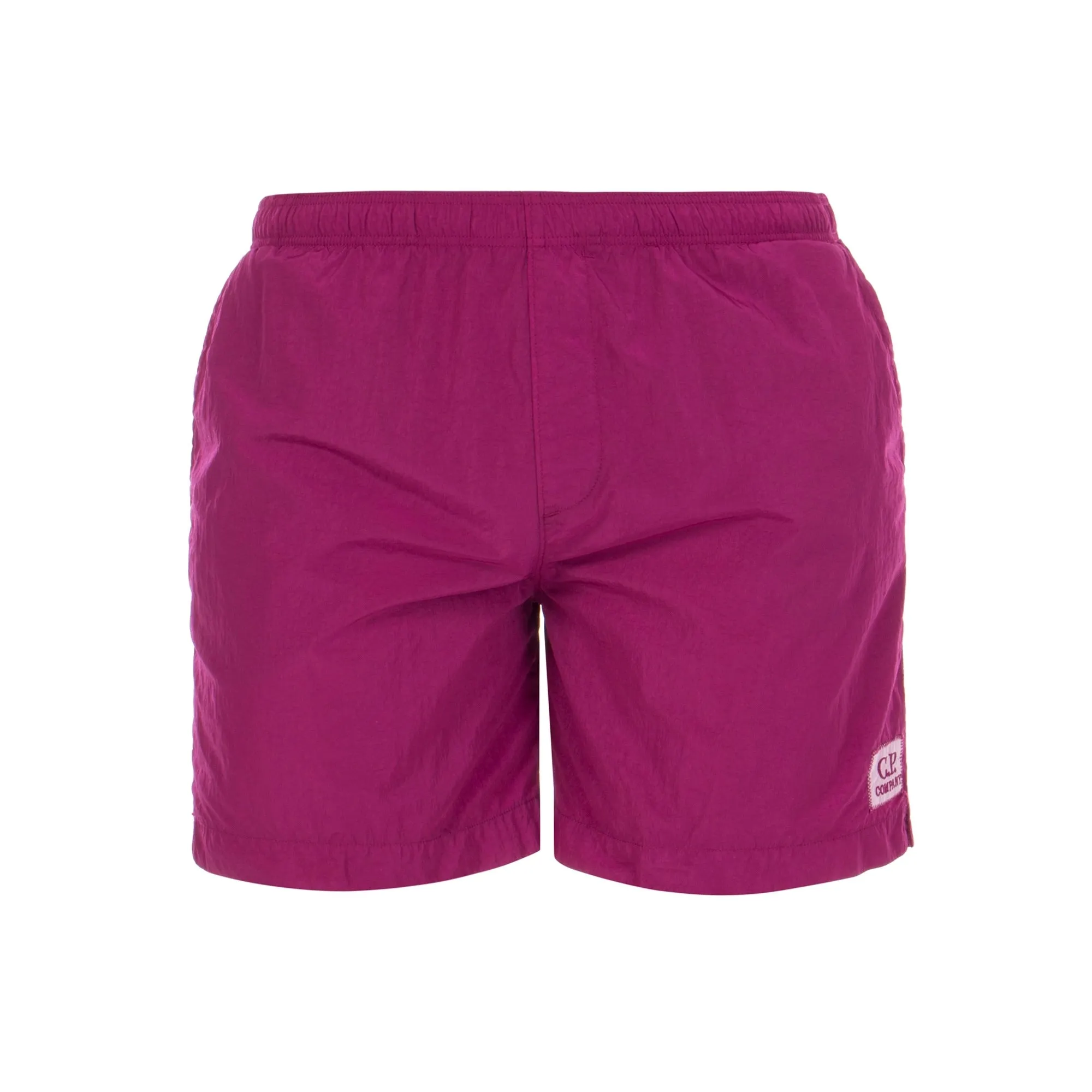 Nylon Patch Logo Swim Shorts