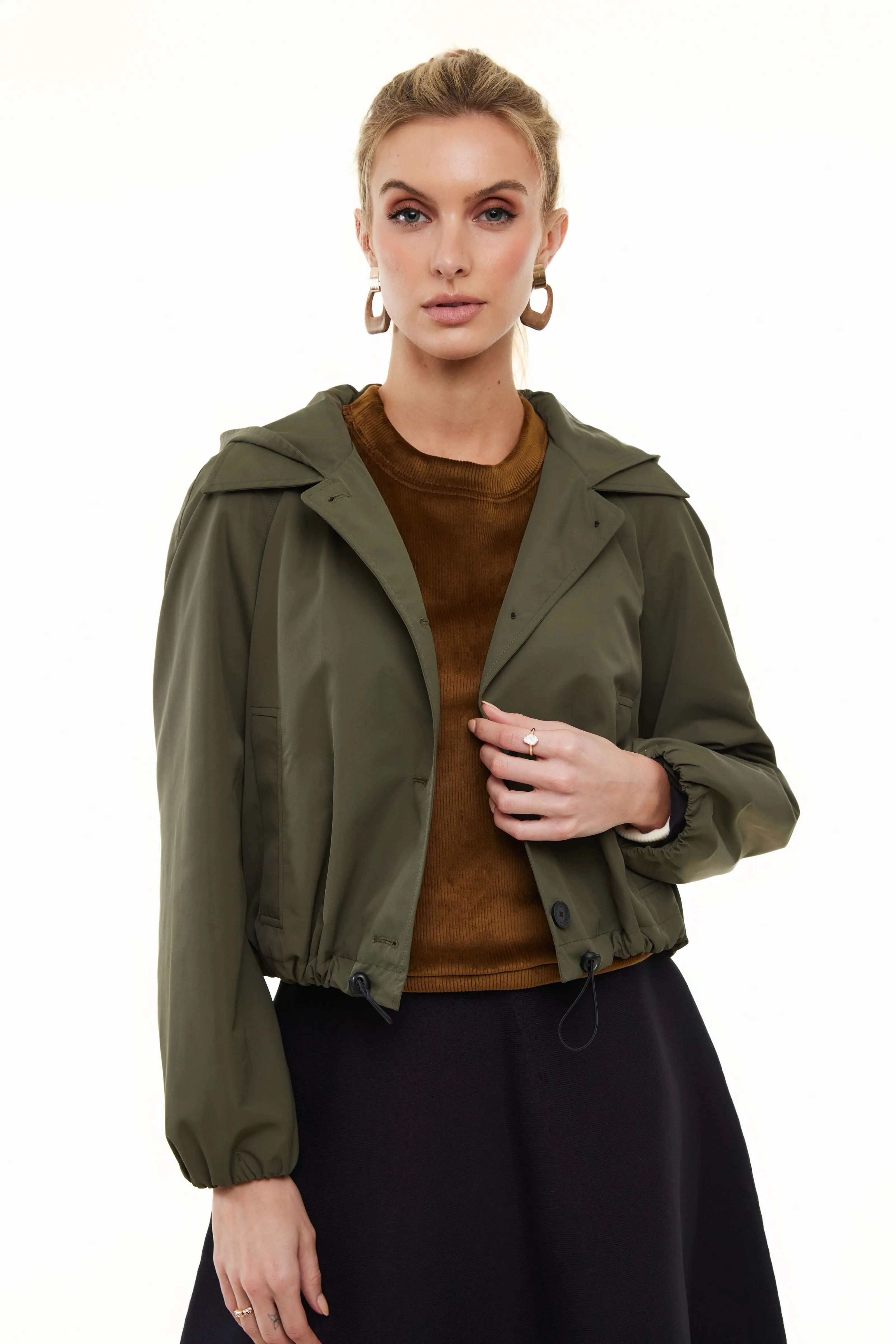 NYLON SHORT TRENCH COAT