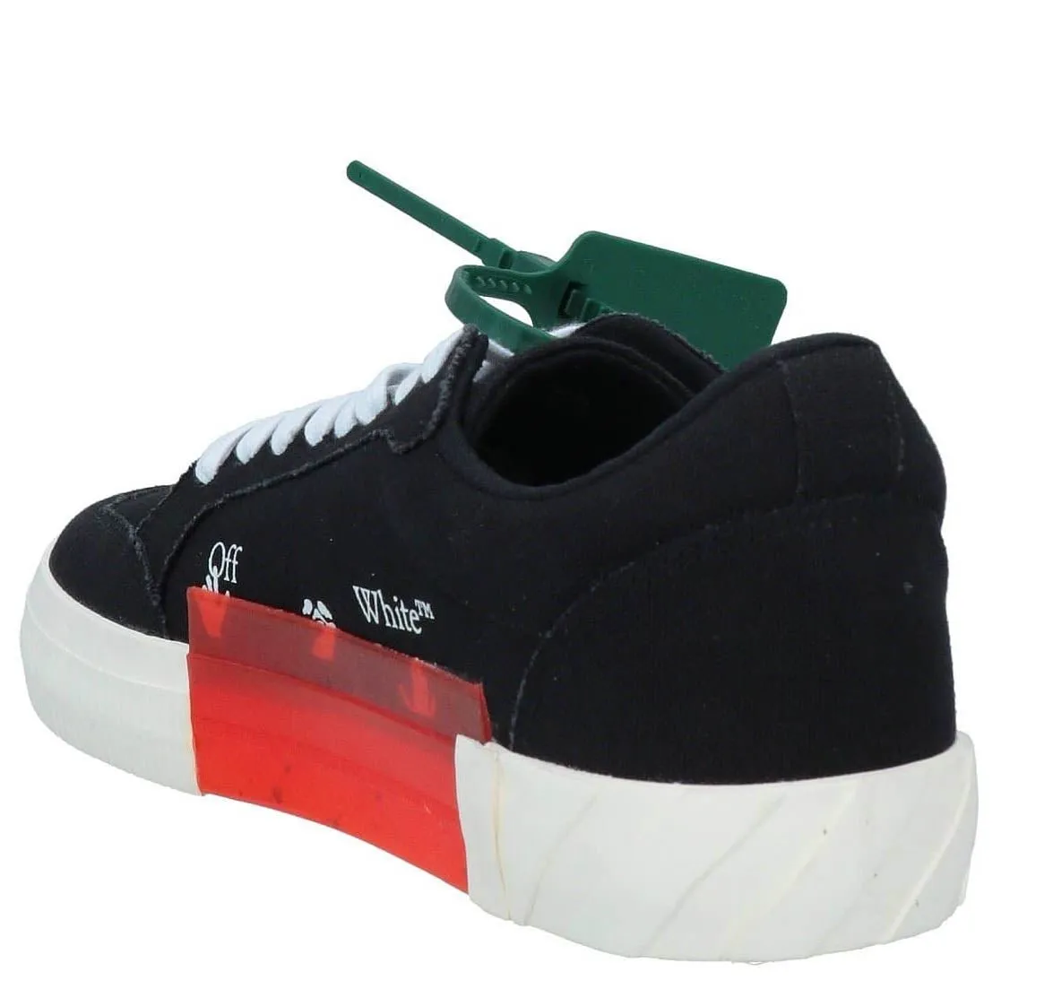 Off-White Vulcanized Low Top Trainers Black & Beige