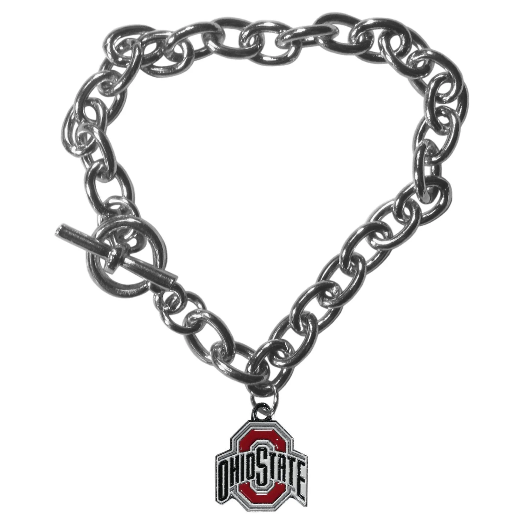 Ohio St. Buckeyes Charm Chain Bracelet