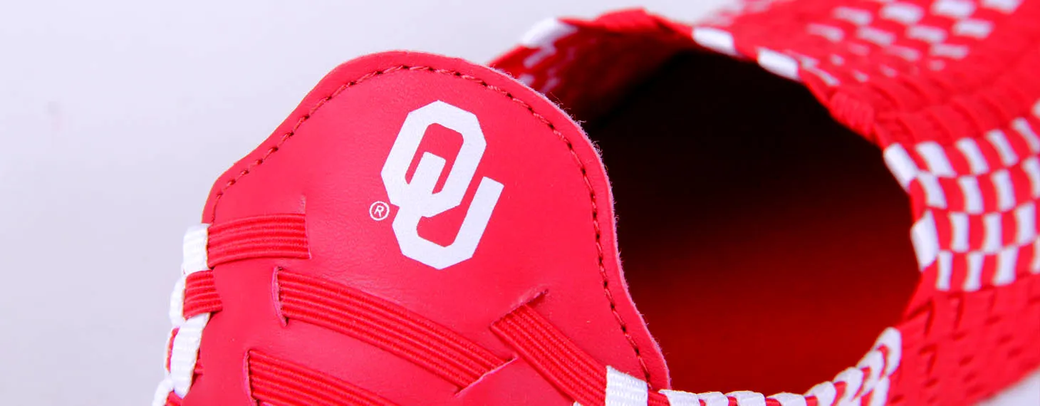 Oklahoma Sooners Woven Colors Comfy Slip On Shoes