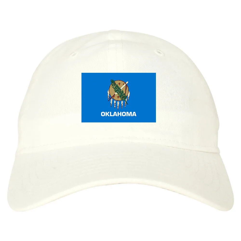 Oklahoma State Flag OK Chest Mens Dad Hat