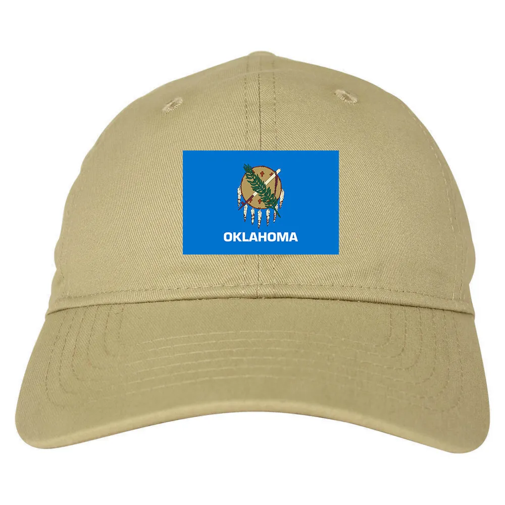 Oklahoma State Flag OK Chest Mens Dad Hat