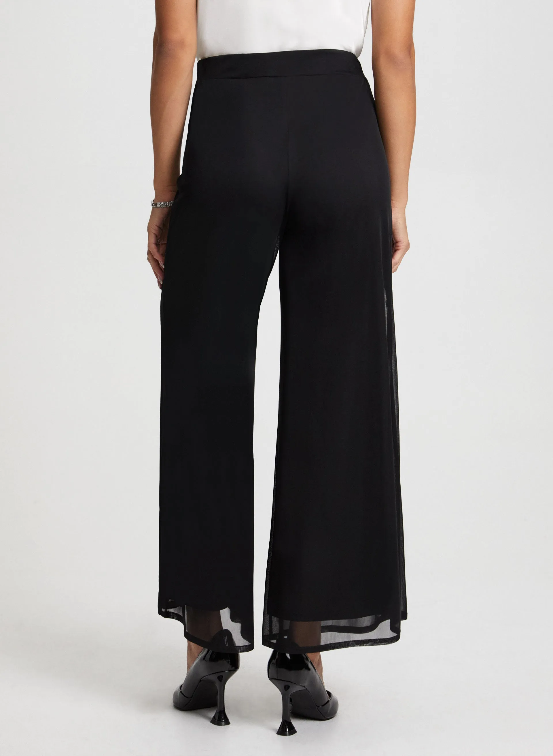 Olivia Chiffon Wide-Leg Pants - Regular