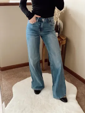 Olivia High Rise Wide Leg Denim