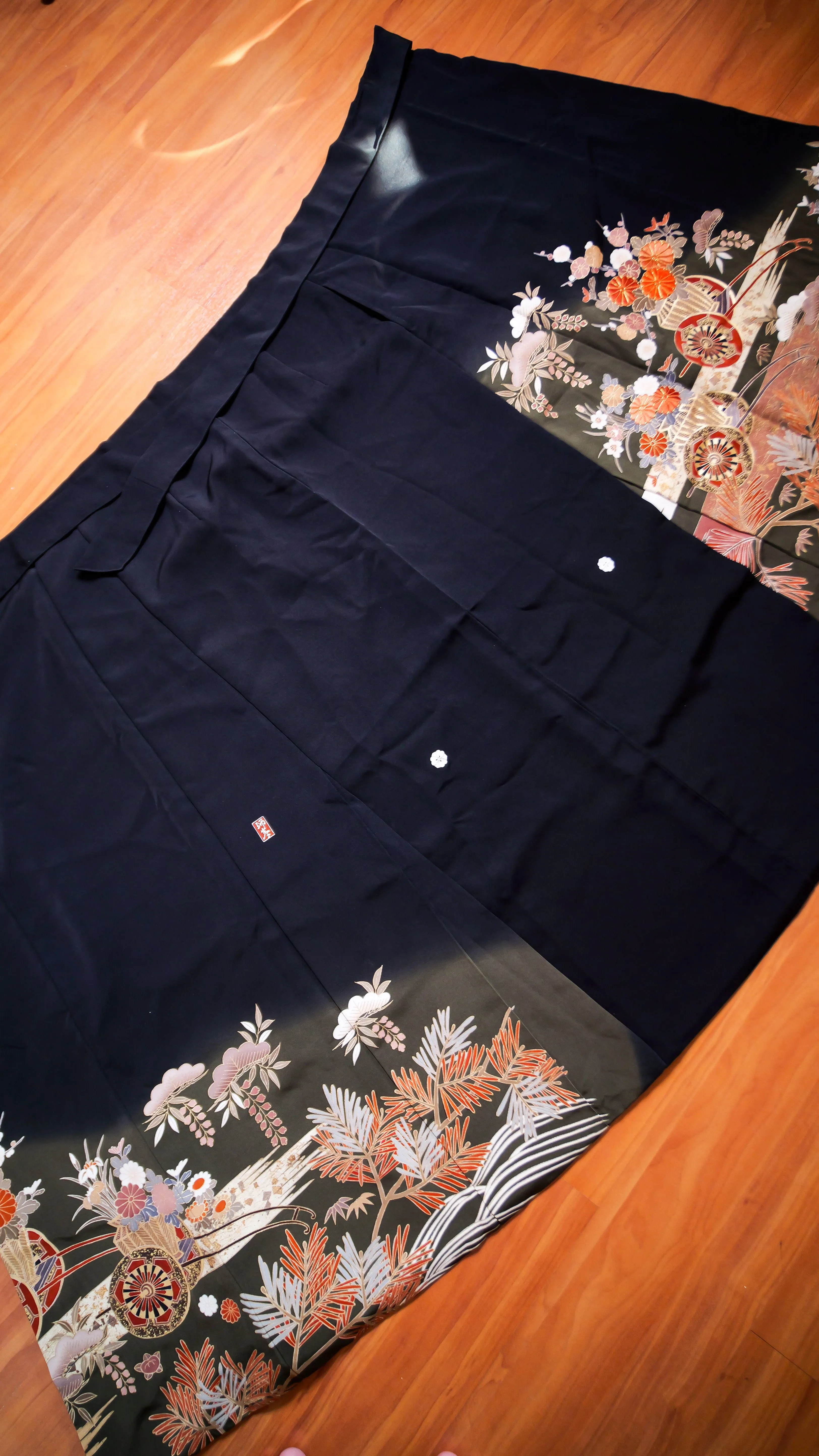 On-Hand Premium Item: A Garden Navy | Wrap Skirt - 2T | PHO013