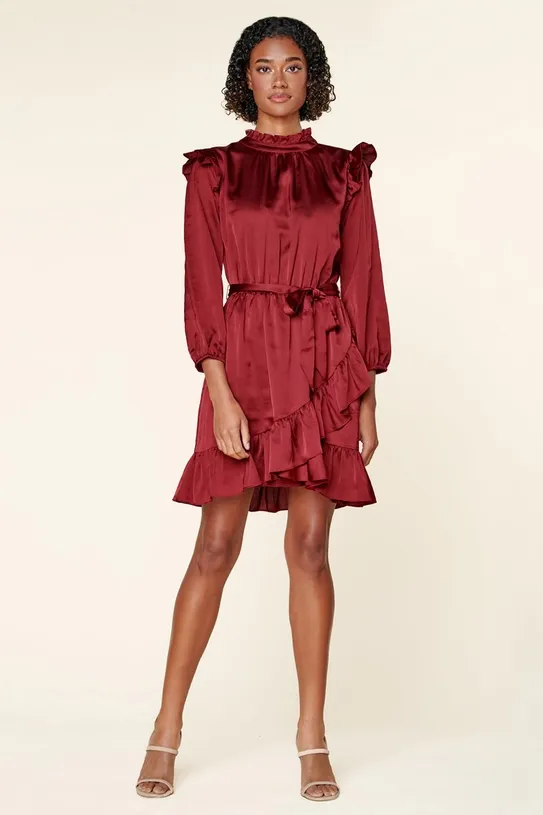 One and Only Mini Dress - Burgundy