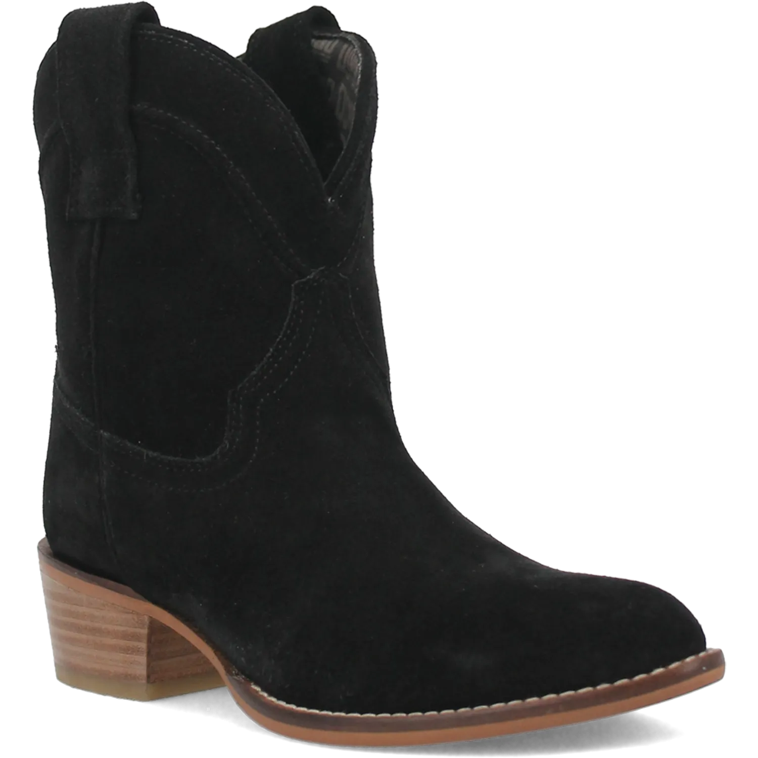 Online Exclusive | Dingo | Tumbleweed Suede Leather Bootie in Black **PREORDER