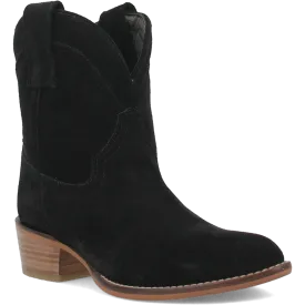 Online Exclusive | Dingo | Tumbleweed Suede Leather Bootie in Black **PREORDER