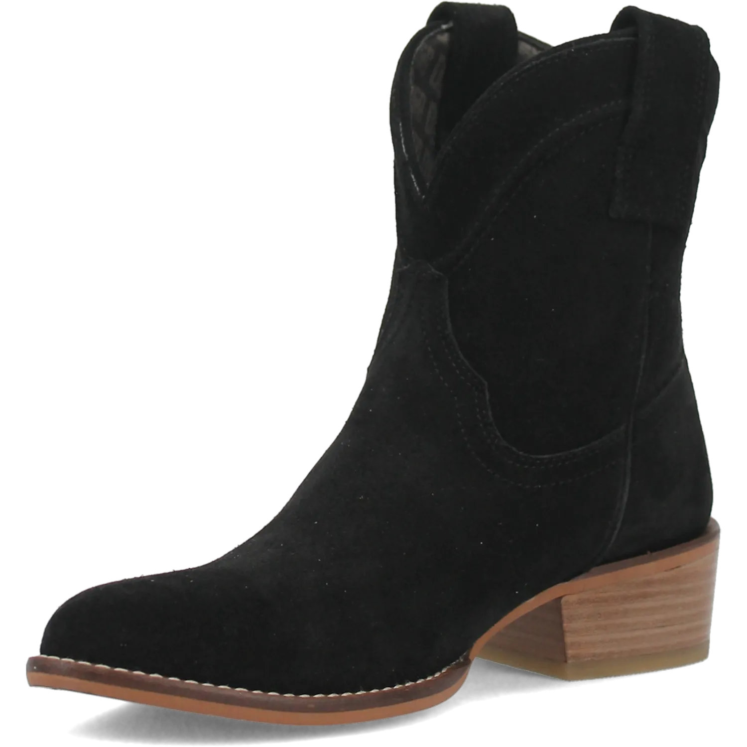 Online Exclusive | Dingo | Tumbleweed Suede Leather Bootie in Black **PREORDER