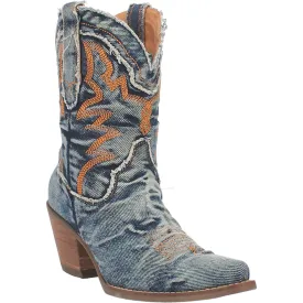 Online Exclusive | Dingo | Y'all Need Dolly Cowboy Bootie in Denim Blue  **PREORDER