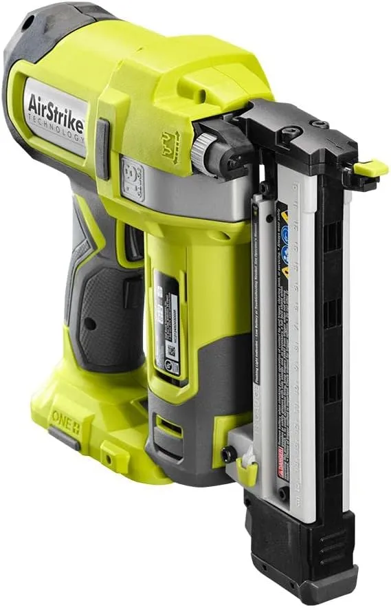 Open Box - RYOBI 18V ONE  AirStrike 18-Gauge Cordless Lithium-Ion Narrow Crown Stapler (Tool-Only)