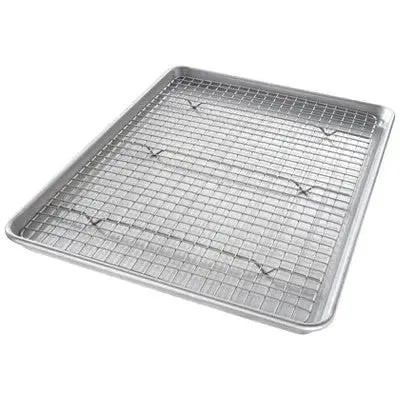 Open Box - USA Pan Seamless Half Sheet Pan & Rack Set