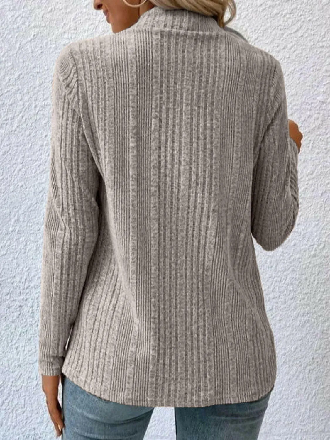 Open Front Long Sleeve Cardigan Sweater