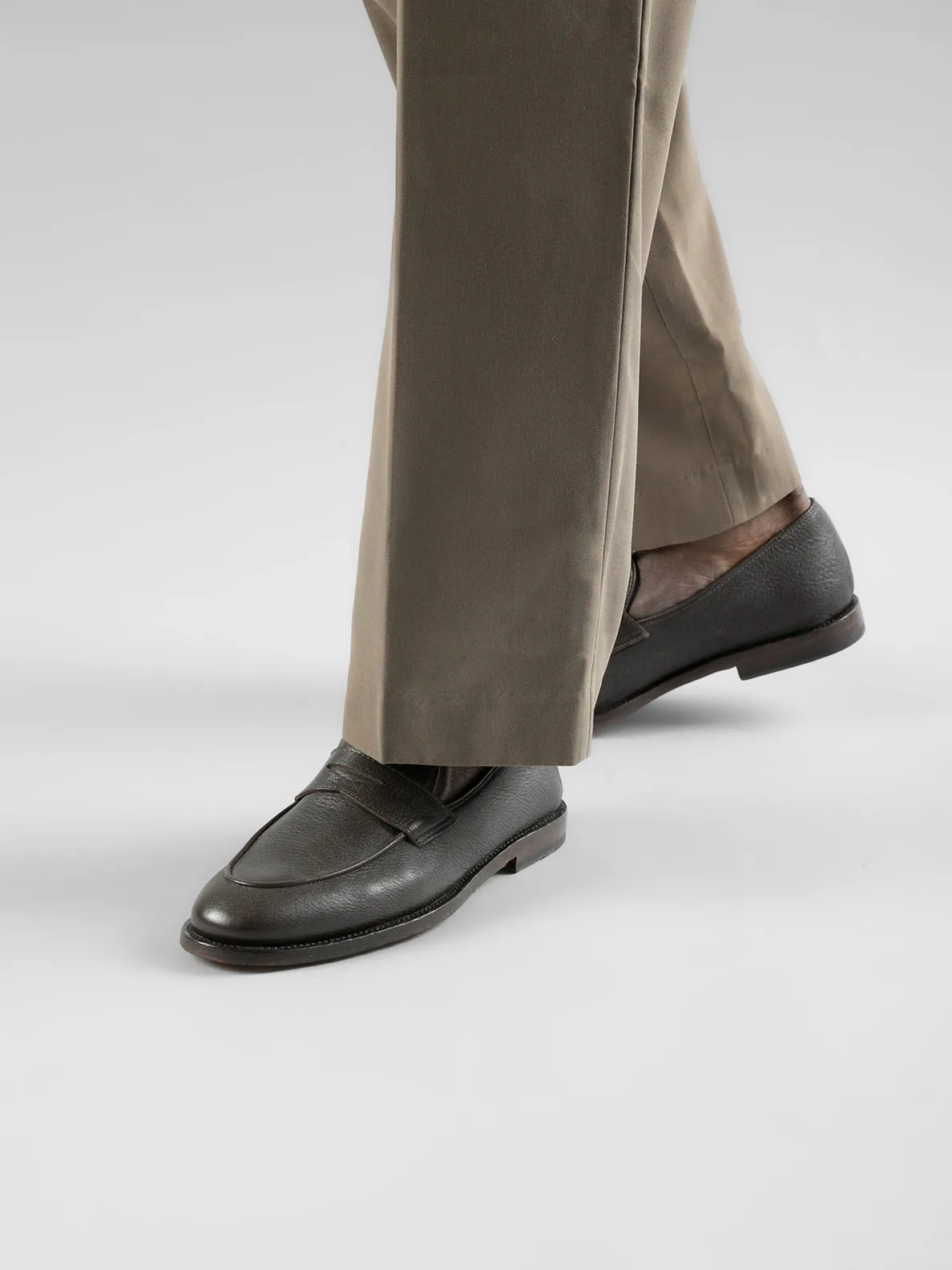 OPERA 001 - Brown Leather Penny Loafers