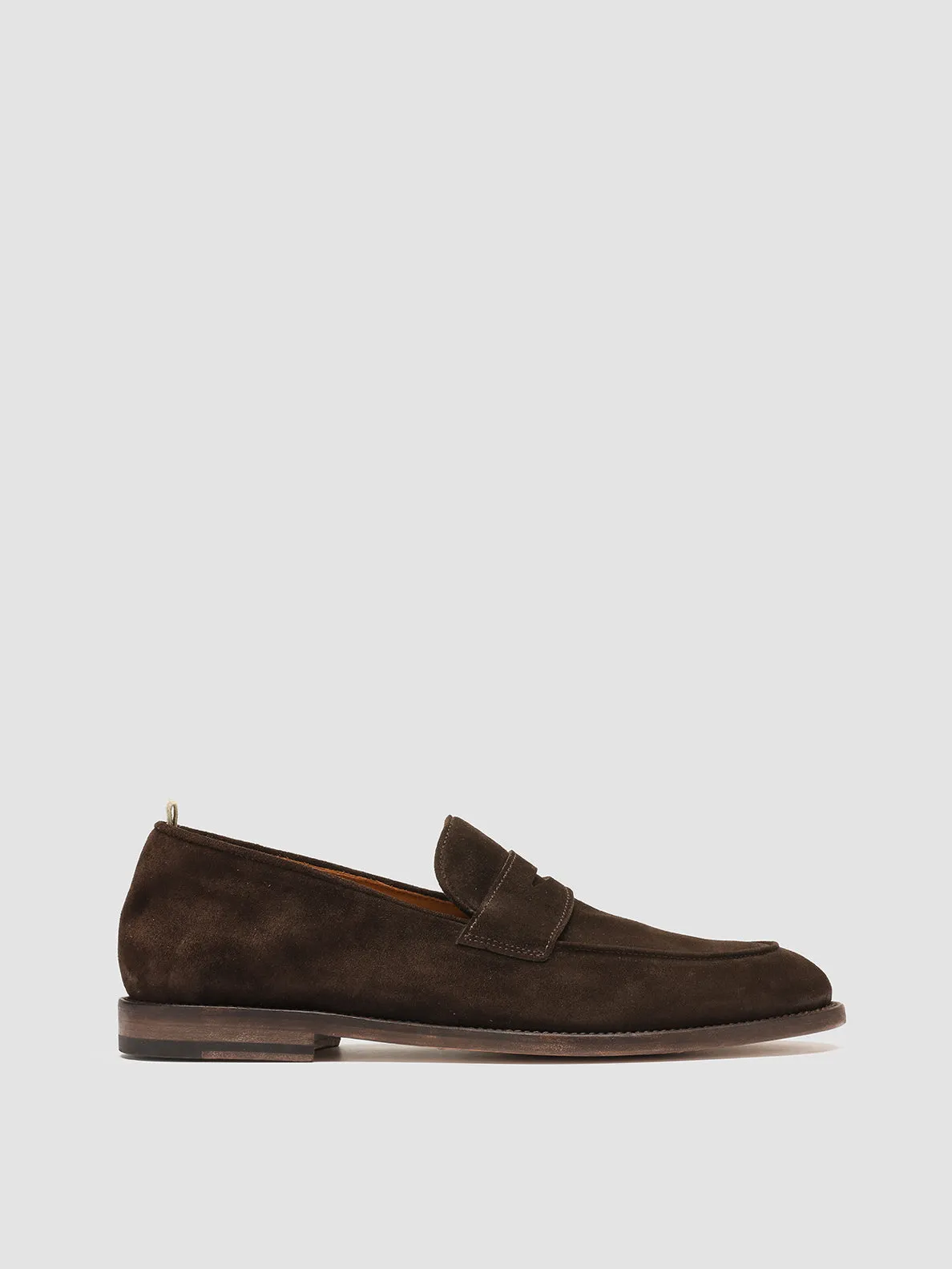 OPERA 001 - Brown Suede Penny Loafers