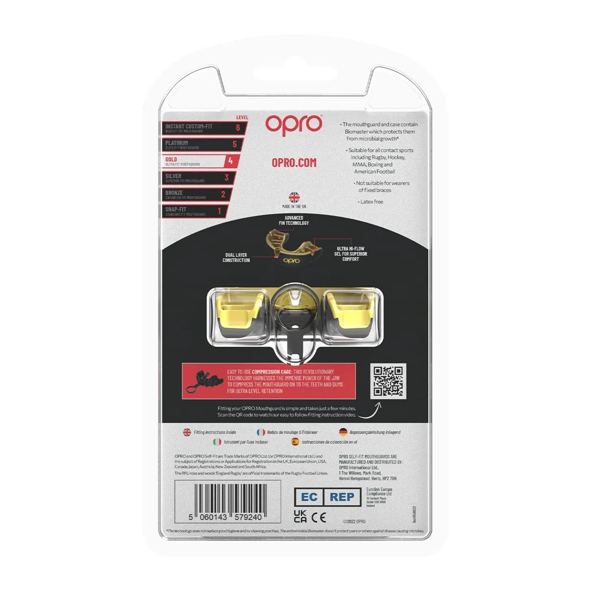 Opro Self-Fit Gold Mouthguard