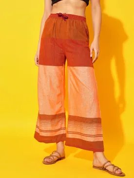 Orange Ikat Cotton Lounge Pants