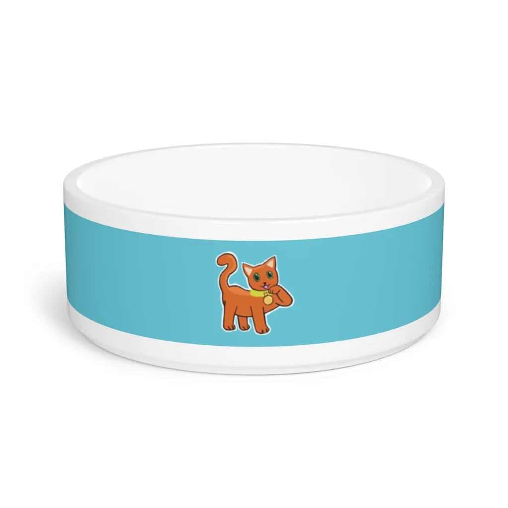 Orange Kitty Pet Bowl