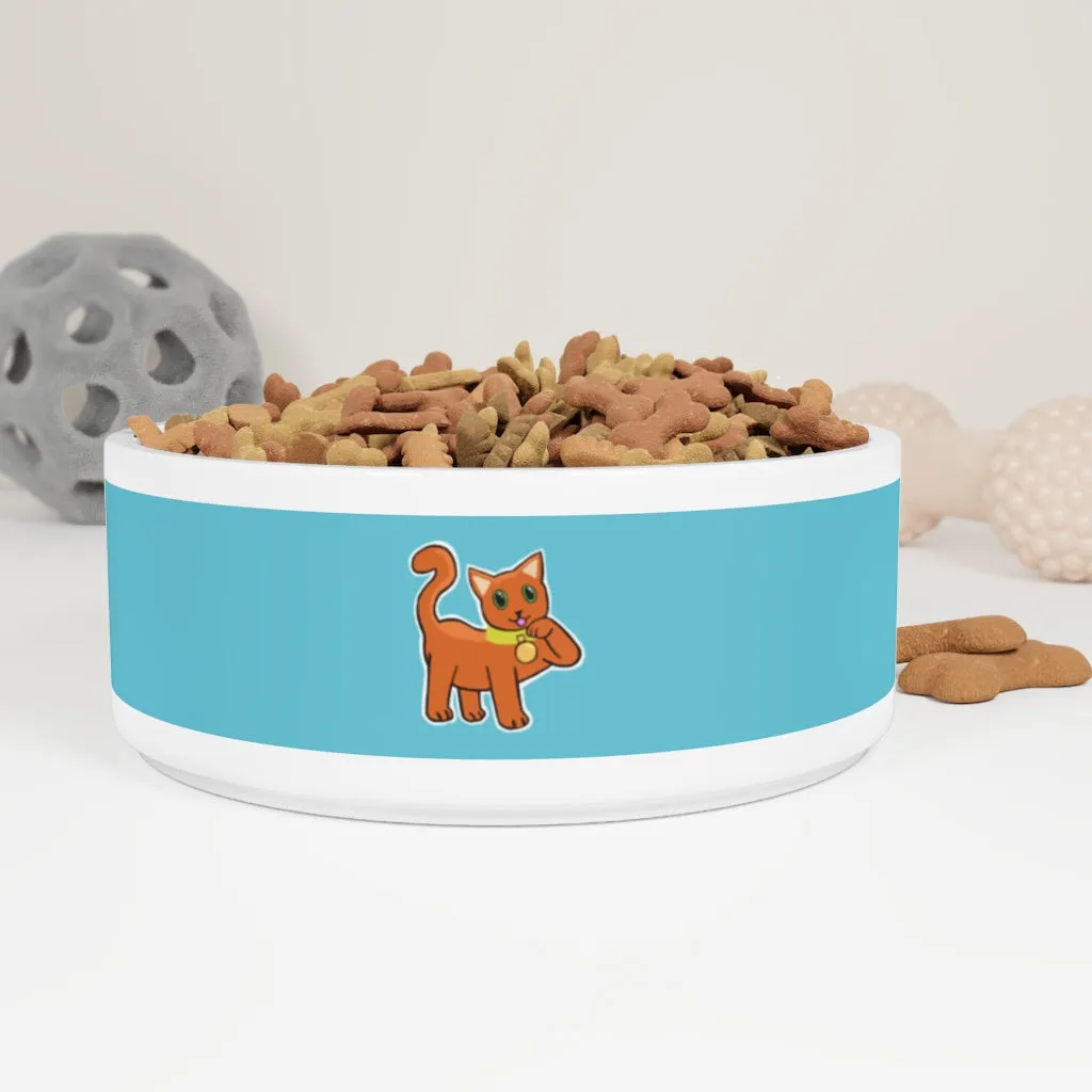 Orange Kitty Pet Bowl