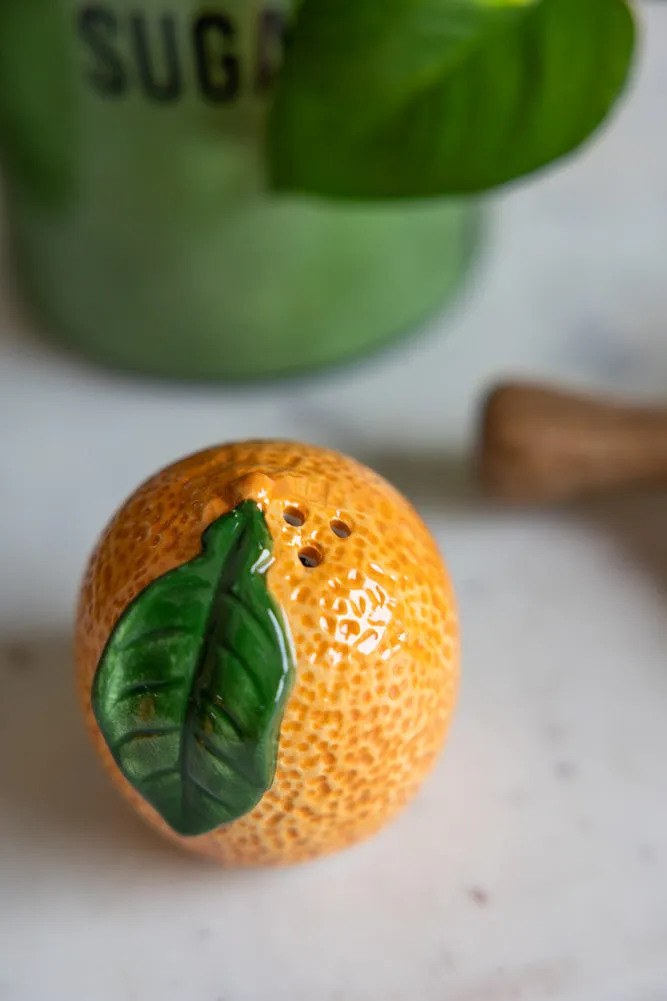 Orange Salt & Pepper Shakers