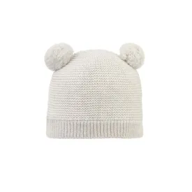 Organic Beanie Snowy | Pebble