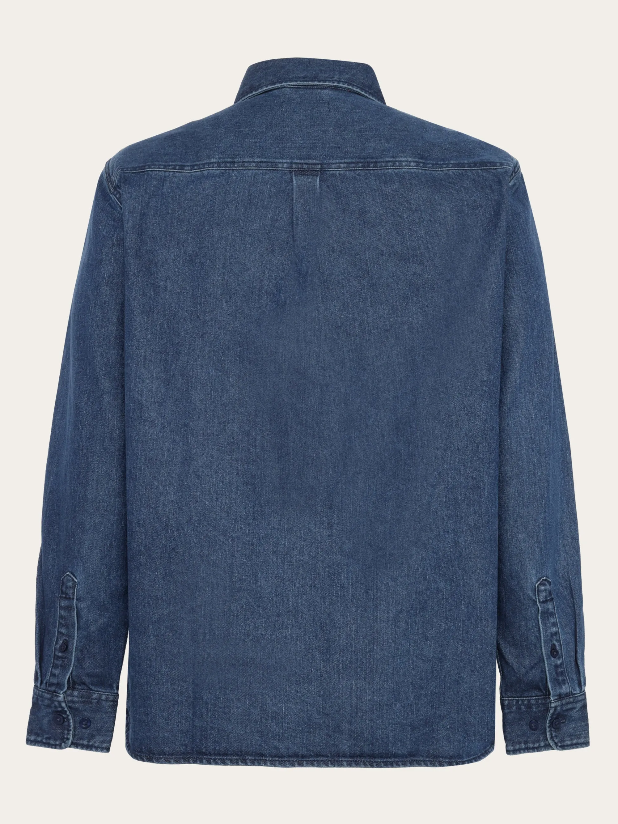 Organic Cotton Natural Indigo Denim Shirt GOTS - Dark Blue denim