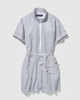 Organic Dobby Stripe Romper