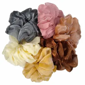 Organza Shimmer Scrunchies