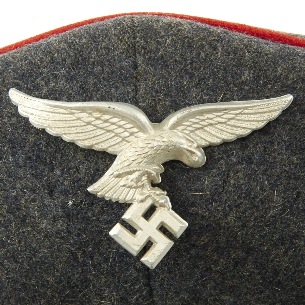 Original German WWII Luftwaffe Flak NCO Visor Cap - Size 57