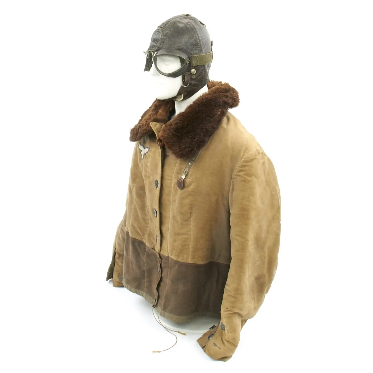 Original German WWII Luftwaffe Pilot Winter Flying Uniform Set with 1936 Dated Jacket