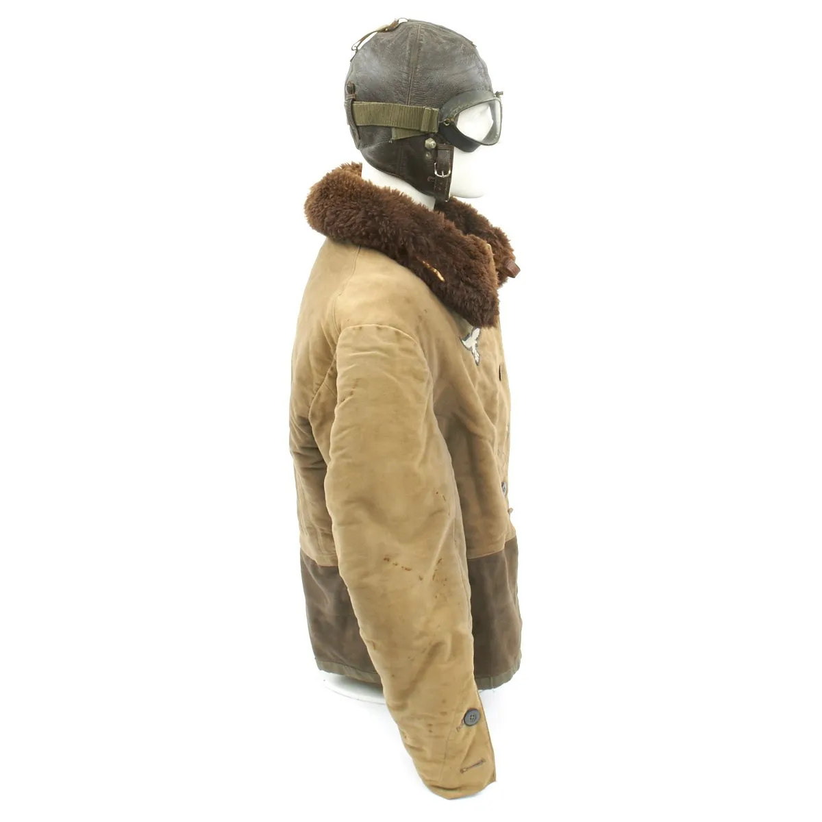 Original German WWII Luftwaffe Pilot Winter Flying Uniform Set with 1936 Dated Jacket