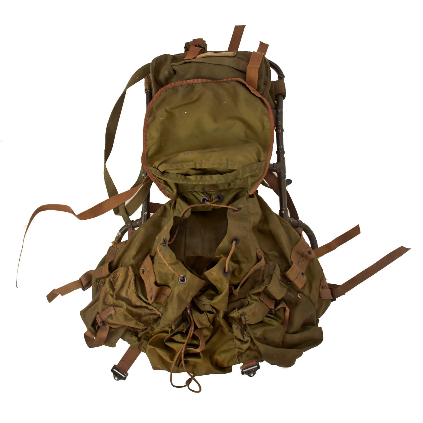 Original U.S. Vietnam War 1966 Model Lightweight Rucksack M-56 Field Pack