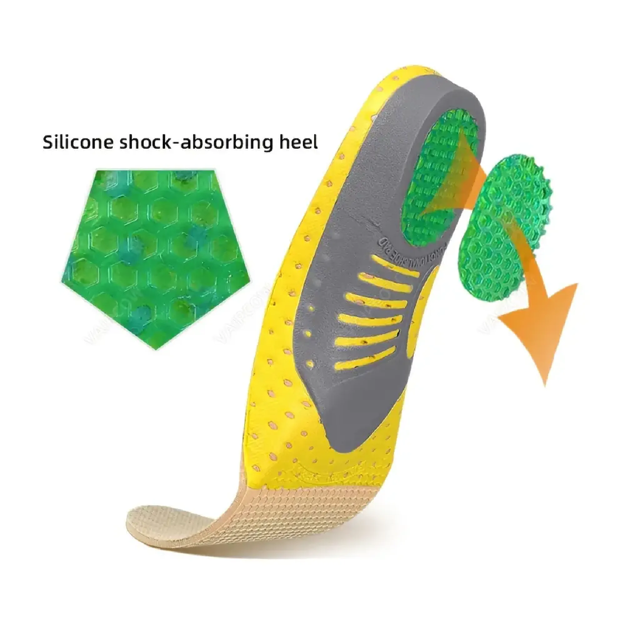 Orthopedic Insoles With Arch Support And Shock-Absorbing Heel For Flat Feet, Pronation, And Plantar Fasciitis Relief