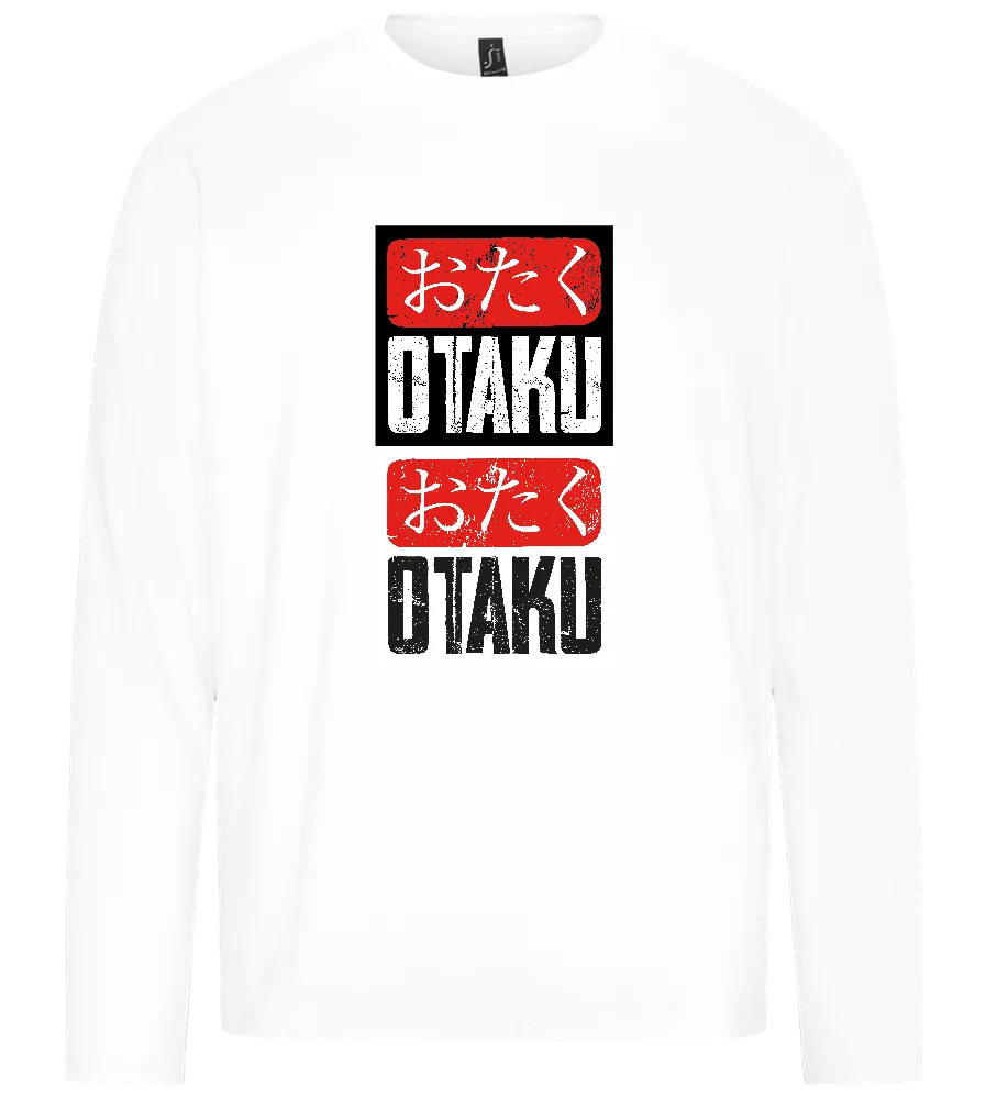 Otaku Otaku Grungy Design - Premium men's long sleeve t-shirt